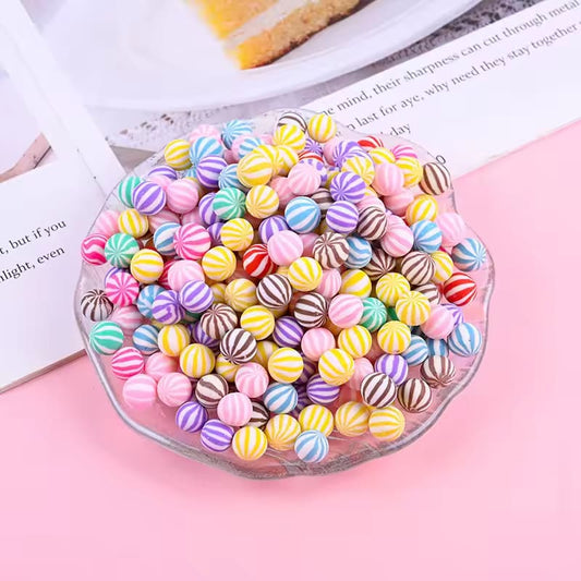 20Pcs Simulation Rainbow Candy Resin Cabochon Mini Fake Food Play Fit Phone Deco DIY Hair Accessories Scrapbooking Craft